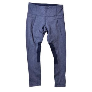 Lululemon Trikonasana Crop 4 Heathered Deep Indigo Size 6